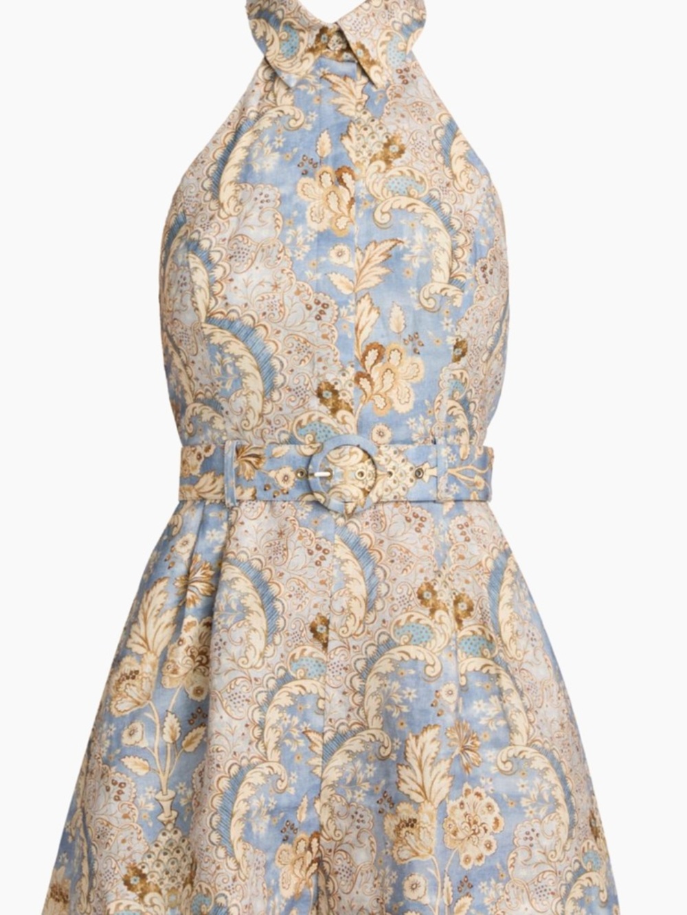 Zimmermann Cream Floral Halter Playsuit - Picture 8 of 10